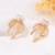 fashion temperament all-Purpose zircon love bow flower ear stud high sweet Earring