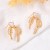 fashion temperament all-Purpose zircon love bow flower ear stud high sweet Earring