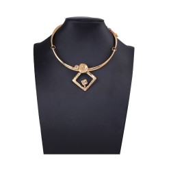 samll retro personality Alloy rhombus splice high temperament fashion all-Purp..