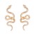 fashion samll Alloy pattern snake exaggerating Earring all-Purpose personality woman ear stud