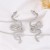 fashion samll Alloy pattern snake exaggerating Earring all-Purpose personality woman ear stud