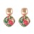 occidental style geometry Graffiti flowers fashion personality Metal print hollow Earring retro trend personality ea