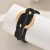 occidental style lady bracelet  geometry Round leather all-Purpose high