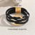 occidental style lady bracelet  geometry Round leather all-Purpose high