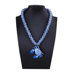 fashion personality high wind handmade beads Alloy pendant necklace woman