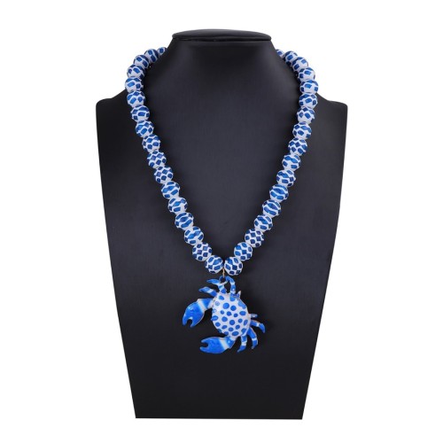 fashion personality high wind handmade beads Alloy pendant necklace woman