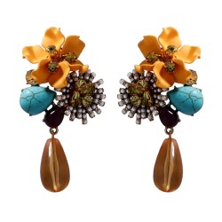 Autumn and Winter retro personality exaggerating all-Purpose resin flowers dro..