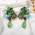 Autumn and Winter retro personality exaggerating all-Purpose resin flowers drop long style earring temperament sty
