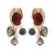 Autumn and Winter retro high imitate Pearl gem animal Metal pendant Earring creative all-Purpose Style