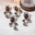 Autumn and Winter retro high imitate Pearl gem animal Metal pendant Earring creative all-Purpose Style