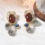 Autumn and Winter retro high imitate Pearl gem animal Metal pendant Earring creative all-Purpose Style