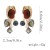 Autumn and Winter retro high imitate Pearl gem animal Metal pendant Earring creative all-Purpose Style