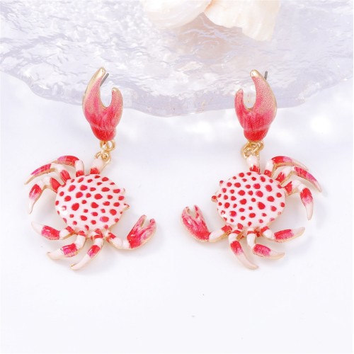 summer beach leisure wind personality creative Alloy lovely color earring all-Purpose woman style