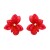 Bohemia exaggerating fashion brief enamel unique Cloth flowers ear stud all-Purpose woman style