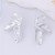 personality retro wind Acrylic high leaves Leaf ear stud unique pattern Earring