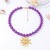 brief fashion all-Purpose leisure Alloy sun flower pendant necklace beads day woman