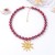 brief fashion all-Purpose leisure Alloy sun flower pendant necklace beads day woman