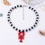 brief fashion beach wind Alloy enamel pendant woman necklace black beads high
