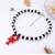 brief fashion beach wind Alloy enamel pendant woman necklace black beads high
