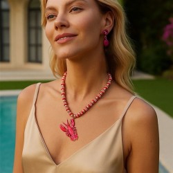 brief fashion summer fresh wind color handmade beads Alloy pendant woman all-P..