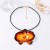 personality trend retro super big three-dimensional Metal enamel flowers pendant necklace fashion all-Purpose Styl