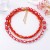brief fashion leisure trend geometry beads Stripe Double layer necklace set all-Purpose day woman style