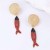 Earring brief fashion animal pendant Round earring retro color occidental style woman style