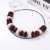 exaggerating fashion samll creative geometry Double color beads rope necklace all-Purpose leisure woman