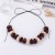 exaggerating fashion samll creative geometry Double color beads rope necklace all-Purpose leisure woman