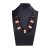 exaggerating fashion samll creative geometry Double color beads rope necklace all-Purpose leisure woman
