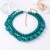 Bohemia fashion trend personality asymmetry beads Double layer necklace brief woman day