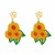 occidental style brief fashion Acrylic plates exaggerating flowers daisy earring splice woman pendant Earring