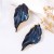 occidental style brief fashion Irregular Alloy enamel Leaf ear stud all-Purpose day woman
