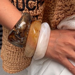 occidental style resin bangle woman  fashion exaggeratingins Irregular Acrylic