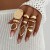 occidental style Irregular Metal opening ring  fashionins hollow surface