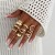 occidental style Irregular Metal opening ring  fashionins hollow surface