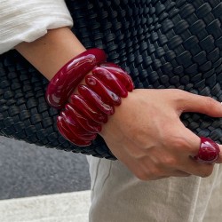 fashionins wind color bangleracelet  occidental style width surface elasticity