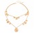occidental styleins pendant necklace  Metal chain clavicle chain