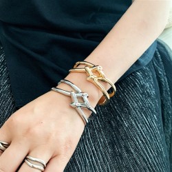 geometry woman  occidental style wind Alloy exaggerating bangle briefins wind ..