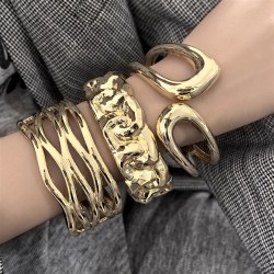 occidental style wind hollow width surface bangle woman high exaggerating atmo..