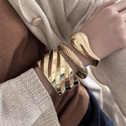 occidental style exaggerating wind fashion geometry bangle woman samll tempera..