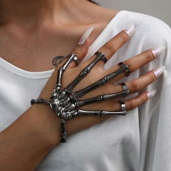 occidental style fashion personality punk skull all-Purpose ring bracelet chai..