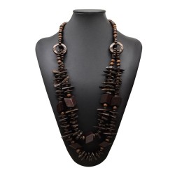 Bohemia color Coir geometry long sweater chain beach lady necklace necklace