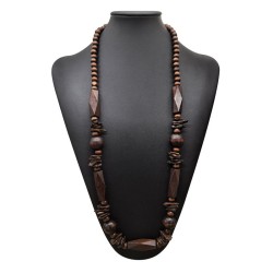 Bohemia color Coir long beadsY sweater chain Africa beach lady necklace neckla..