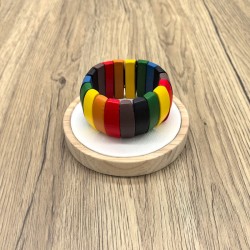 occidental style Bohemia ethnic style color color elasticity bracelet lady geo..