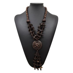Bohemia color CoirY long sweater chain love Coir Africa lady necklace necklace