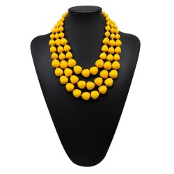occidental style beads set exaggerating multilayer colorful necklace earrings ..