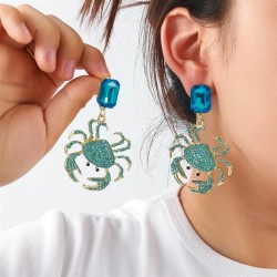 occidental style exaggerating summer wind earrings geometry diamond Earring wo..