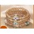 occidental style  Bohemian style cross eyes pendant  multilayer crystal bracelet