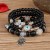 occidental style  Bohemian style cross eyes pendant  multilayer crystal bracelet